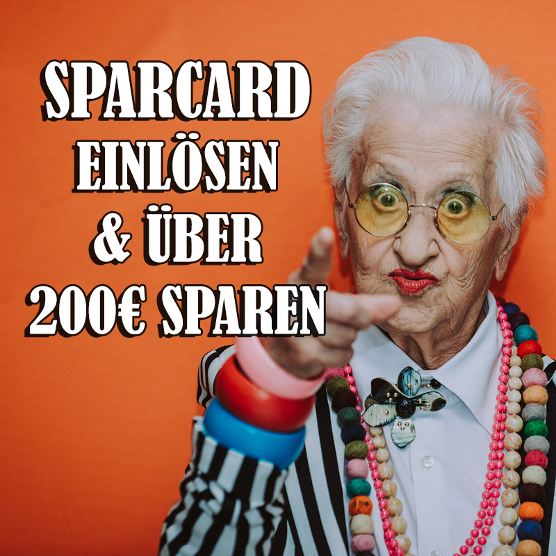 SPARcard einlösen & über 200€ sparen