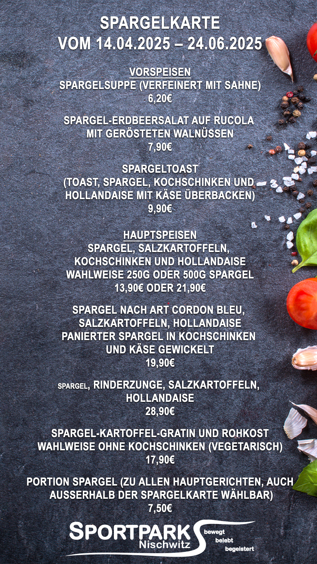 Küche Speisekarte 2025#1
